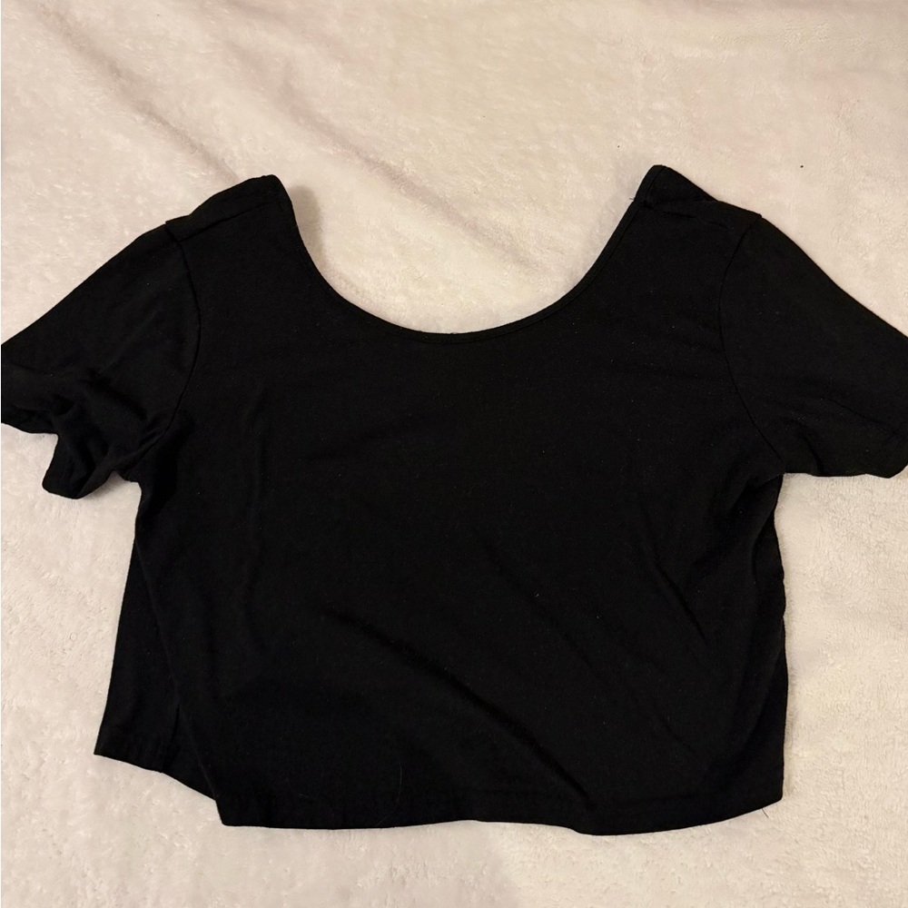 Black Women's Crop Top
